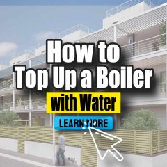Image text: "How to top up a boiler with water".